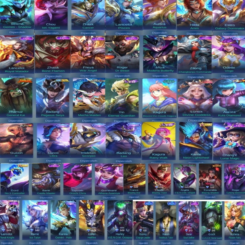 Jual Akun mobile legend Mobile Legends RAFSI STORE | VCGamers