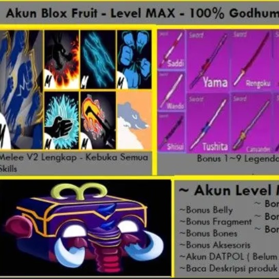 Jual Akun  Roblox SHOP BLOX FRUIT TERPERCAYA | VCGamers