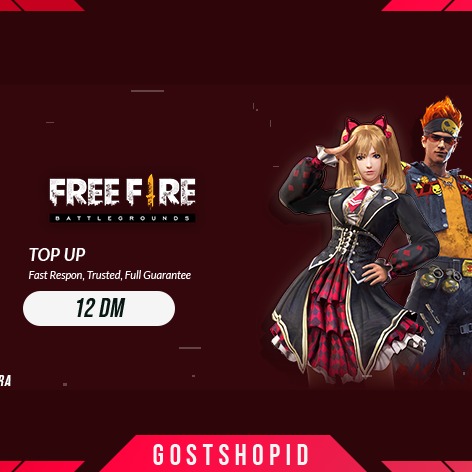 Jual 12 Diamonds Free Fire GostshopID | VCGamers