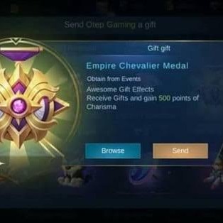 Jual Empire Chevalier Medal Mobile Legends RJ.store | VCGamers