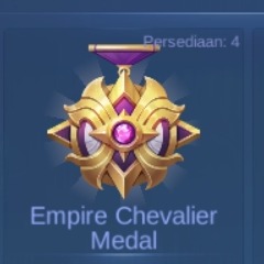 Jual Empire Chevalier Medal Mobile Legends Nirzz store | VCGamers