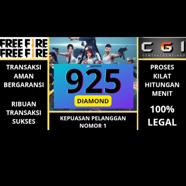 Jual Free Fire 925 Diamonds Free Fire Festival | VCGamers