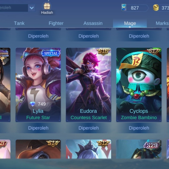 Jual akun mobile legend Mobile Legends Kusumabrian417 Store | VCGamers