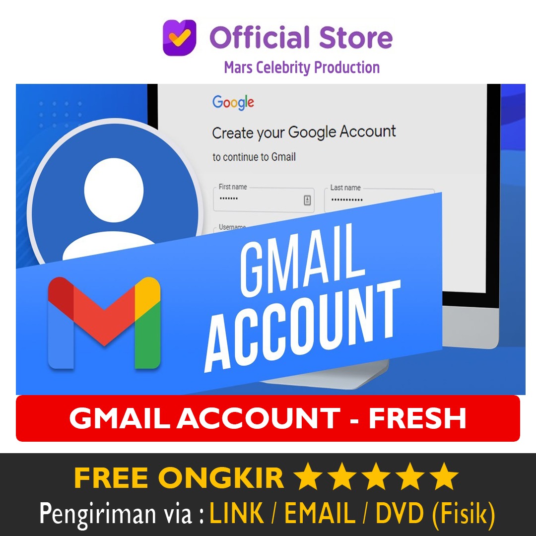 Jual 50 Gmail Fresh Google Marspedia | VCGamers