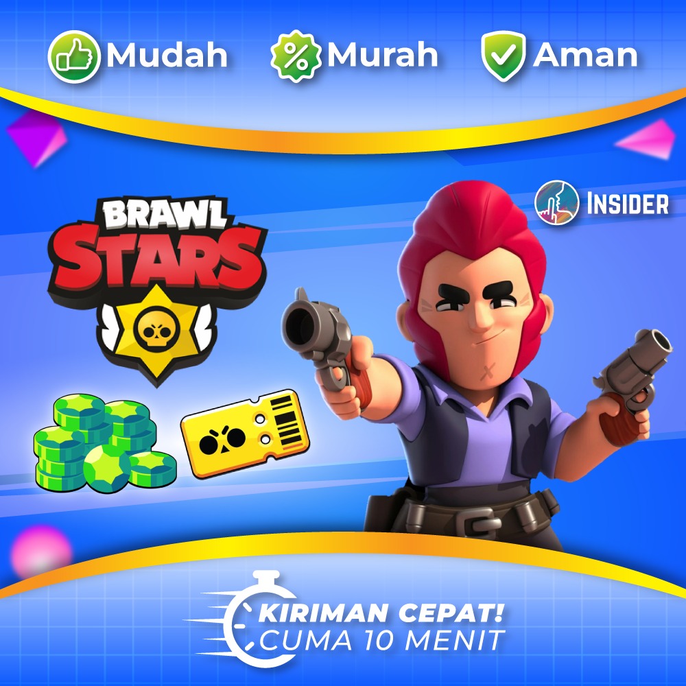 Jual 33 Gems Brawl Stars Insider Top Up | VCGamers