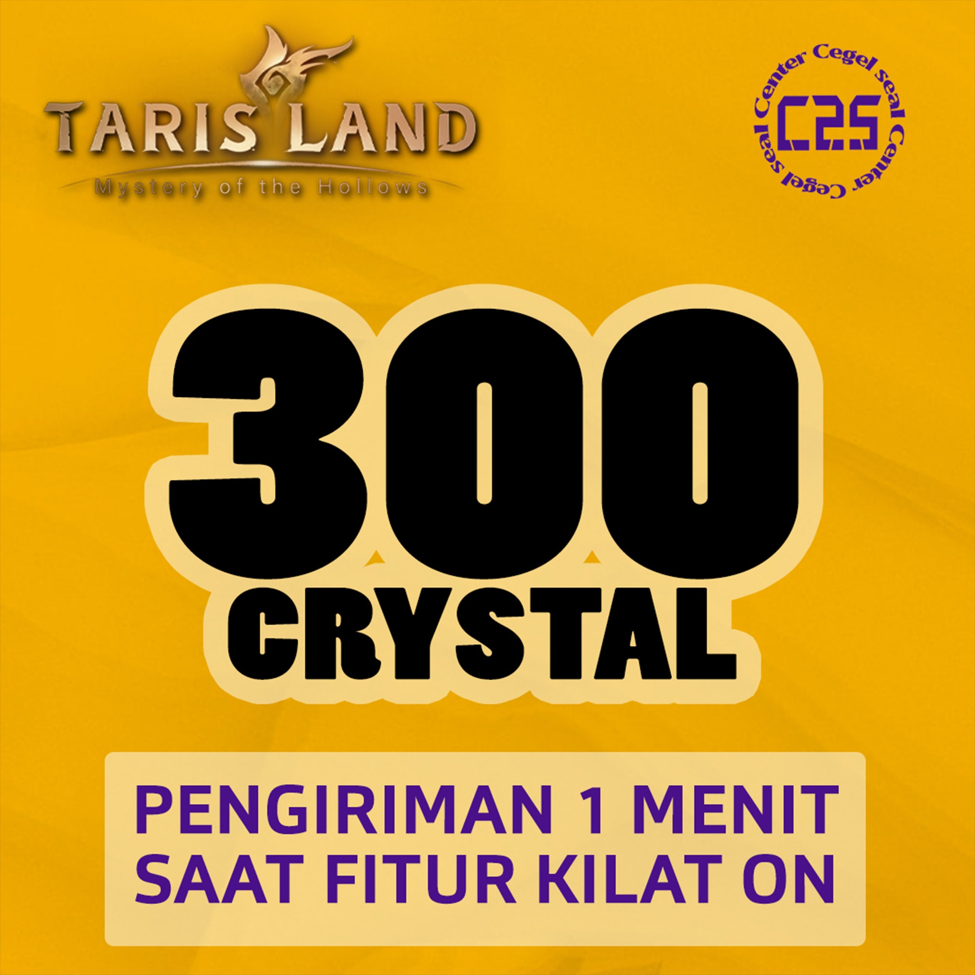 Jual 300 Crystal Tarisland Center Cegel Seal | VCGamers