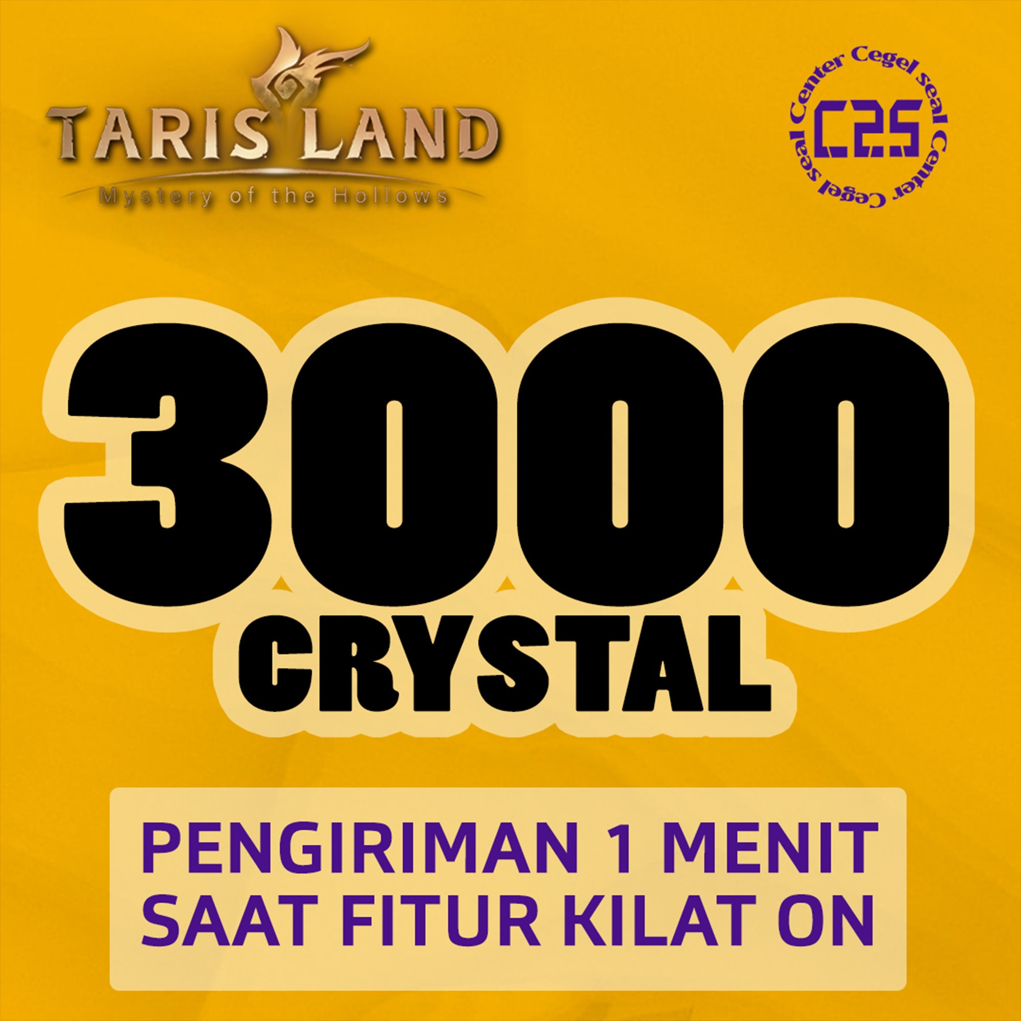 Jual 3000 Crystal Tarisland Center Cegel Seal | VCGamers