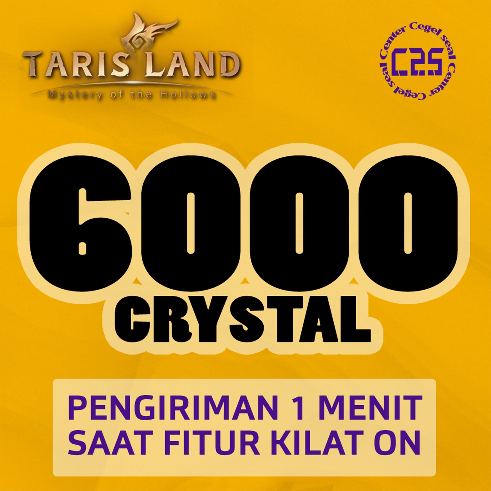 Jual 6000 Crystal Tarisland Center Cegel Seal | VCGamers