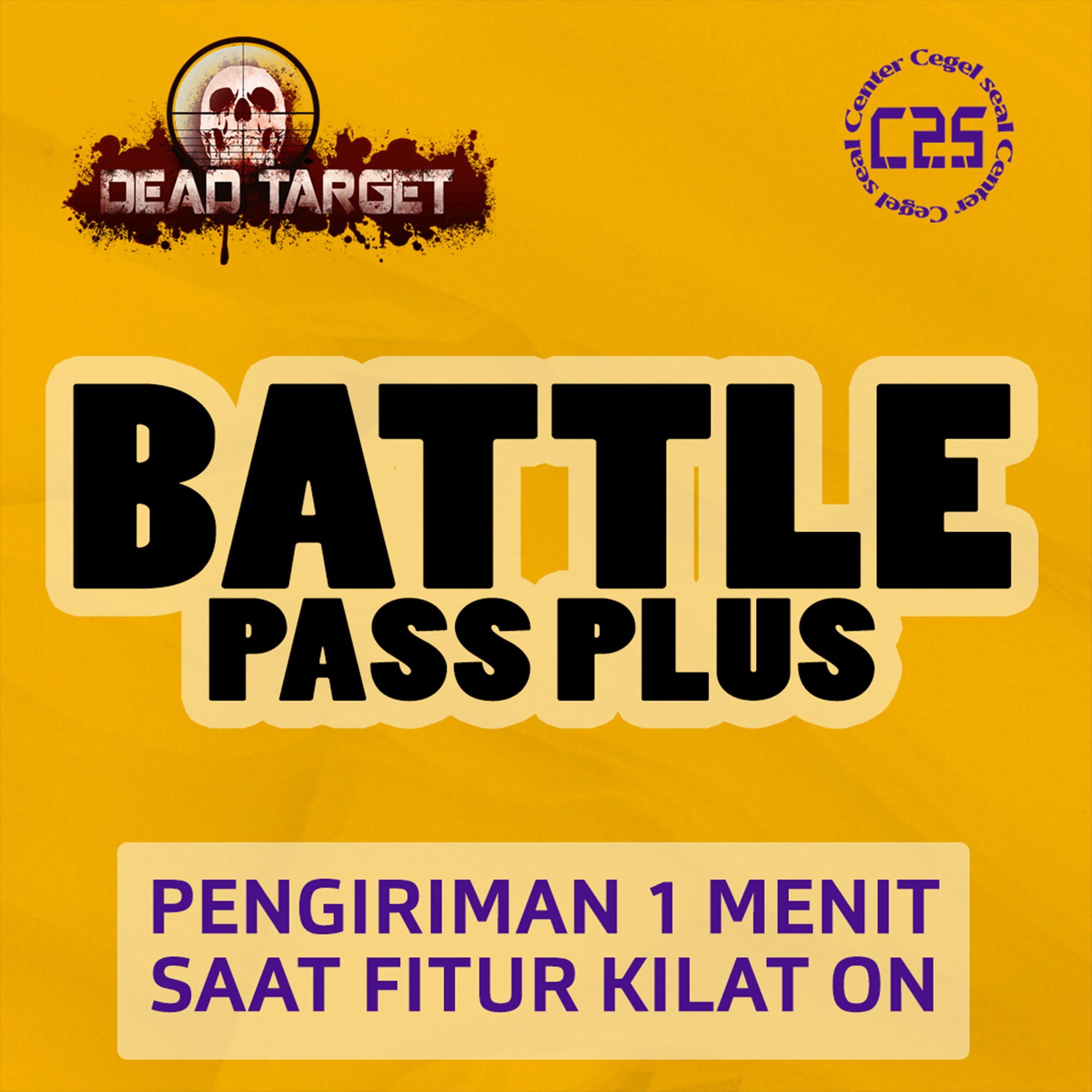 Jual Battle Pass Plus Dead Target Zombie Center Cegel Seal | VCGamers