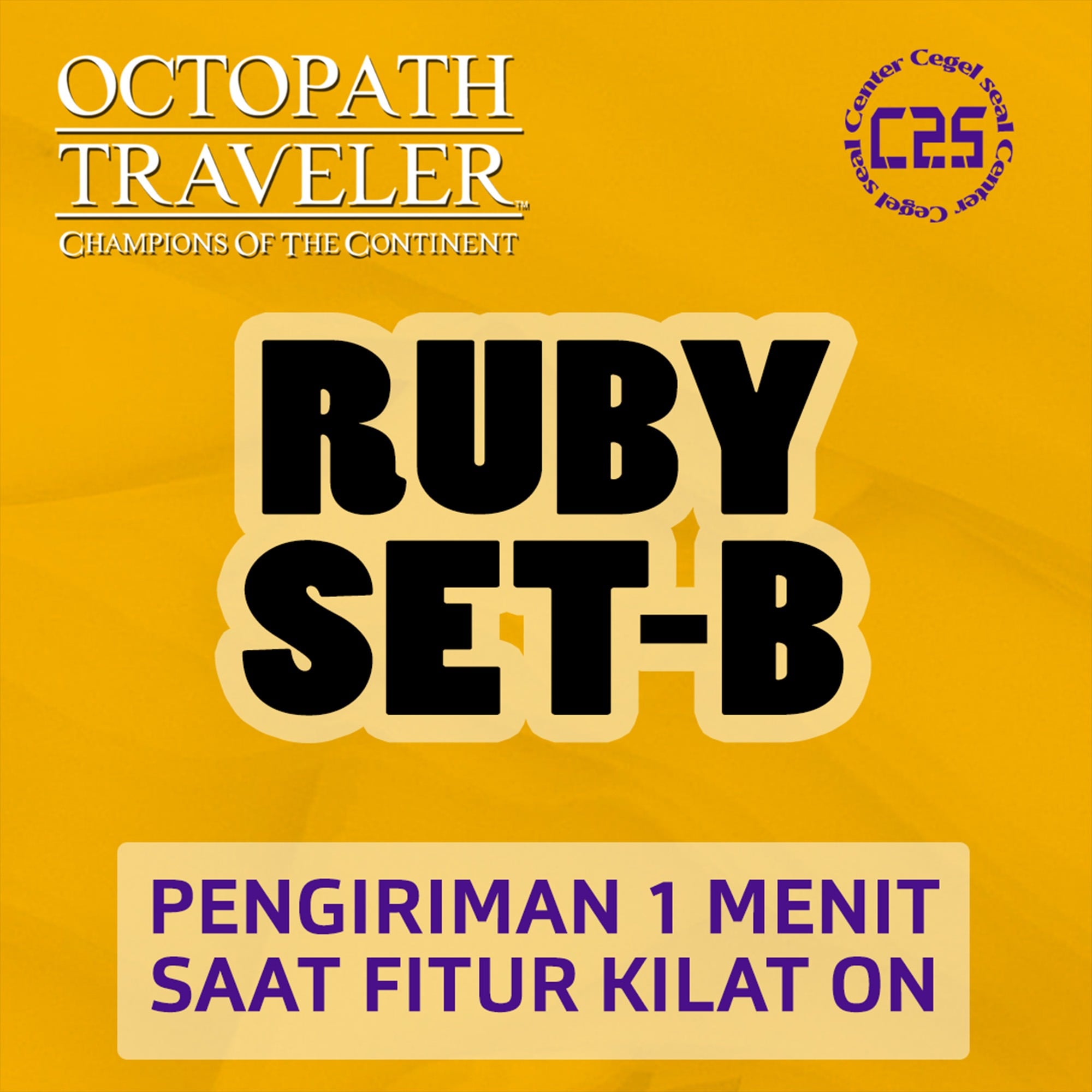 Jual Ruby Set B OCTOPATH TRAVELER CotC Center Cegel Seal | VCGamers
