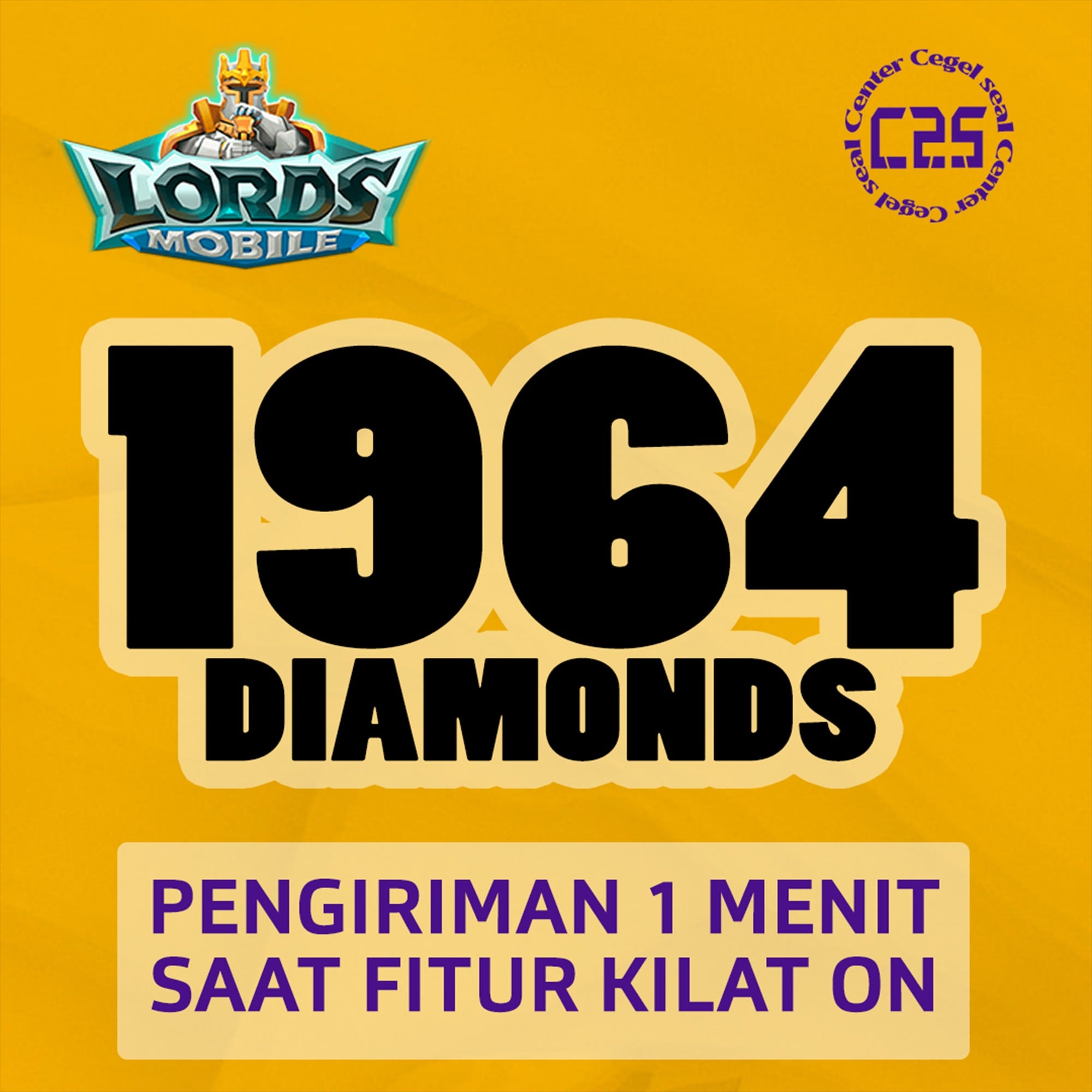 Jual 1.964 💎 Lords Mobile Center Cegel Seal | VCGamers