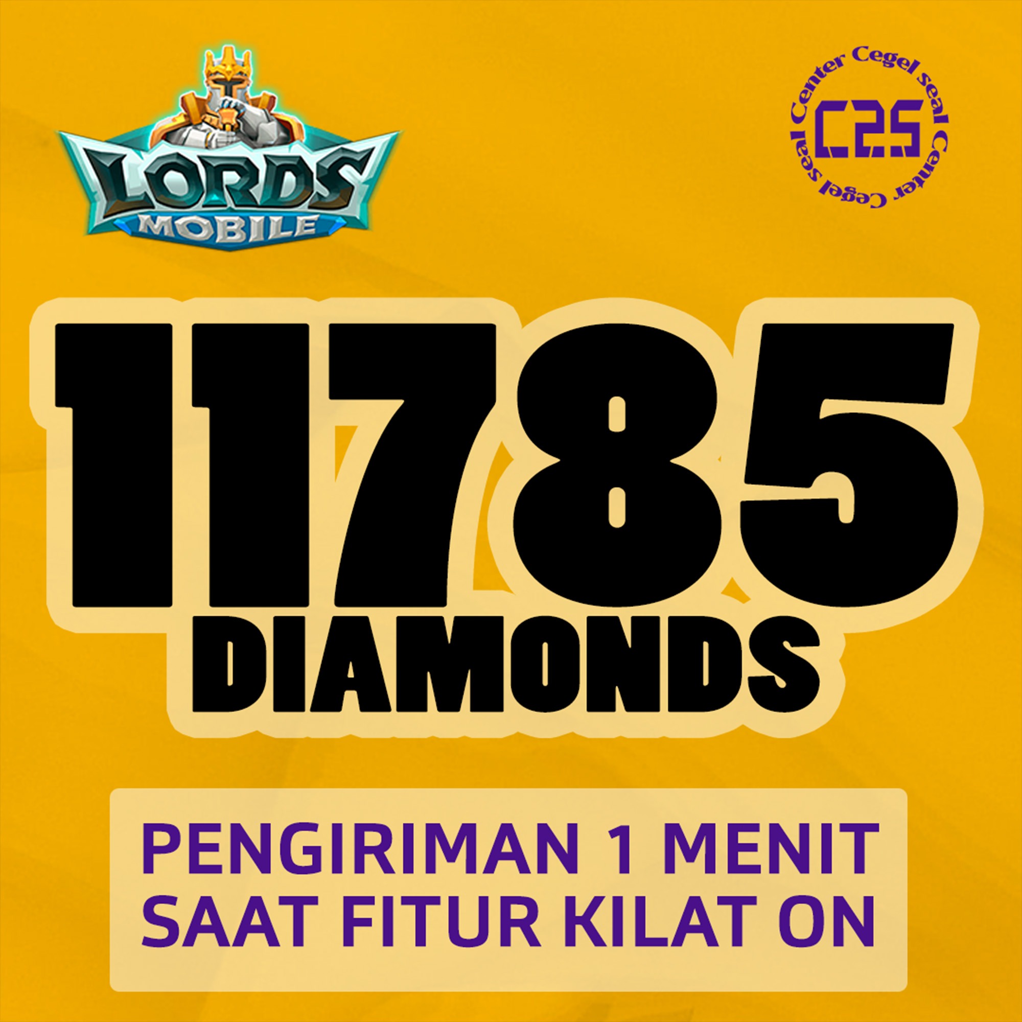 Jual 11.785 💎 Lords Mobile Center Cegel Seal | VCGamers