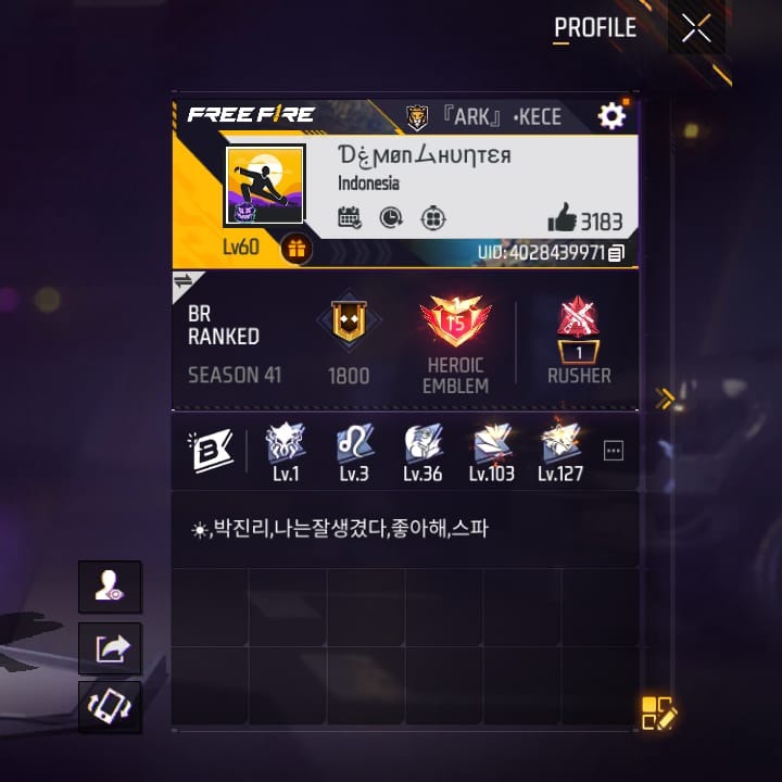 Jual Akun free fire Free Fire Revz store VCGamers