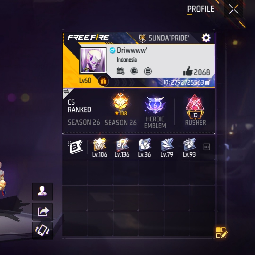 Jual 100% terjamin dan Aman Free Fire DriwStore | VCGamers