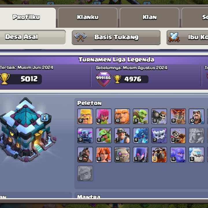 Jual Akun COC Clash of Clans Arbani shop | VCGamers