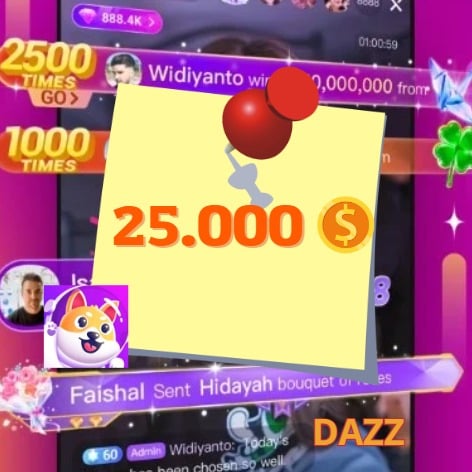 Jual 25.000 Dcoin Dazz Live Sofie Top Up | VCGamers