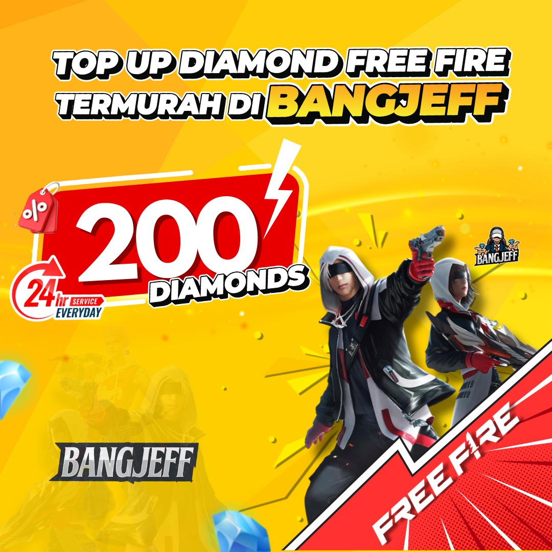 Jual 200 Diamonds Free Fire BANGJEFF | VCGamers