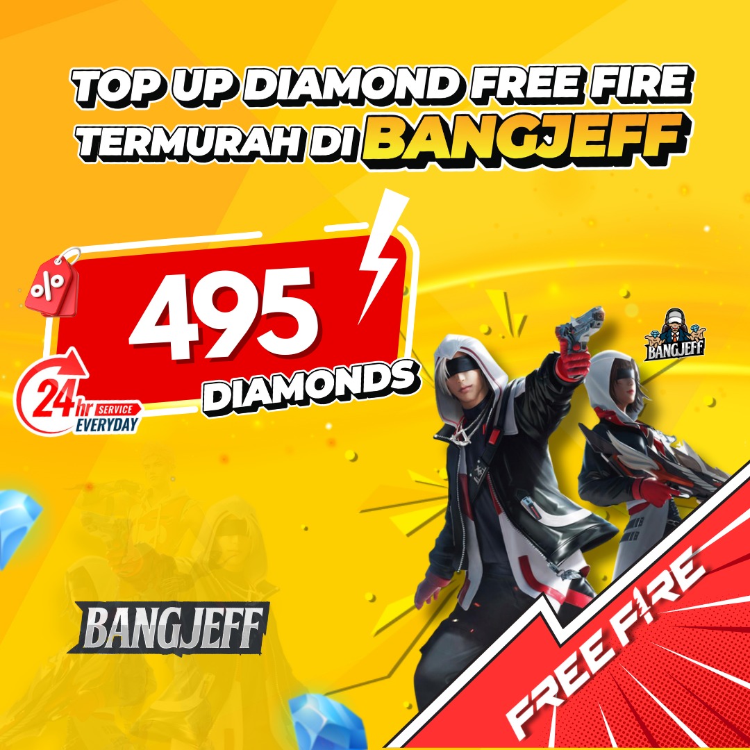 Jual 495 Diamonds Free Fire BANGJEFF | VCGamers