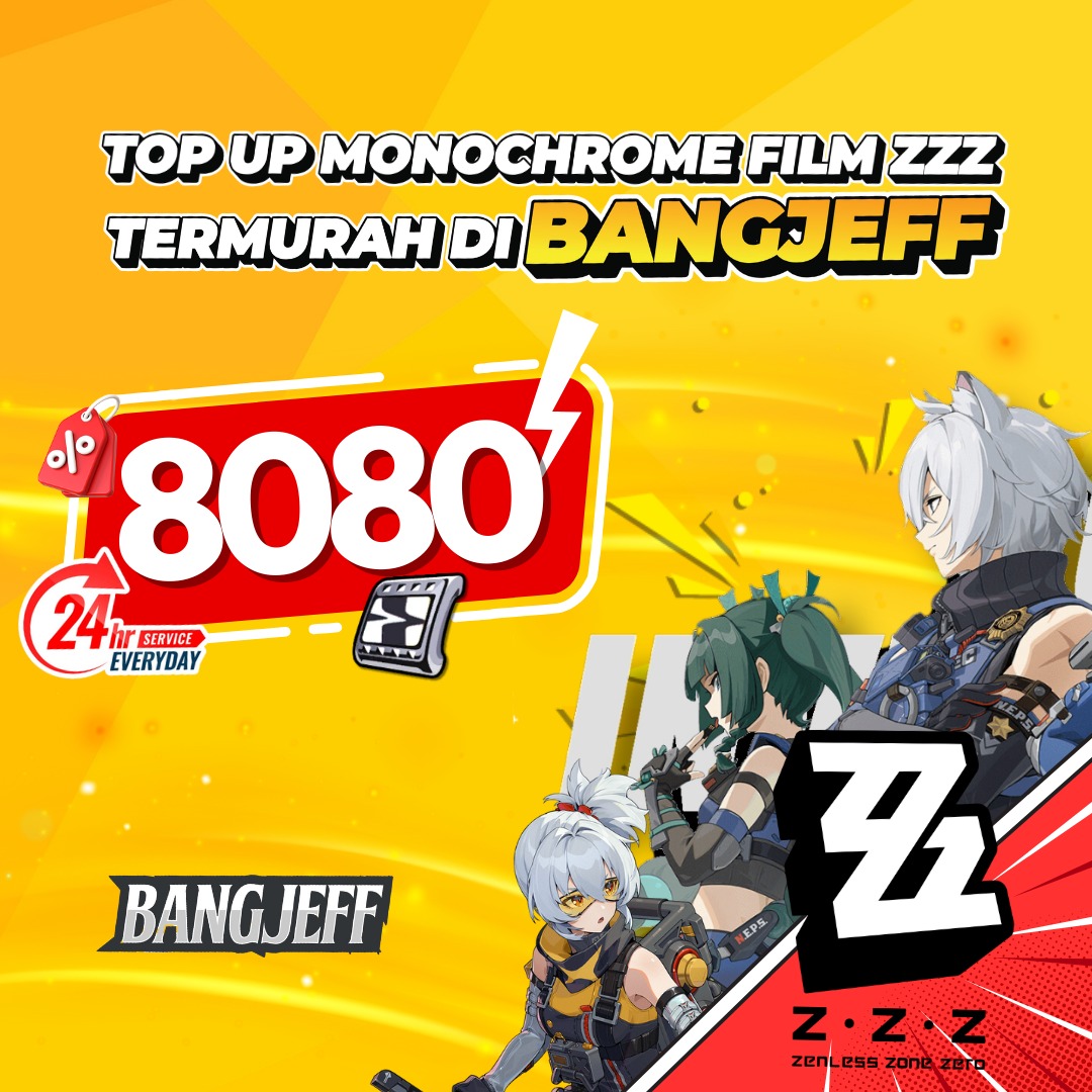 Jual 8080 (6480+1600) Monochromes Zenless Zone Zero BANGJEFF | VCGamers