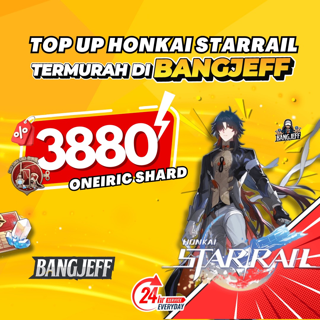 Jual 3880 (3280+600) Oneiric Shard Honkai Star Rail BANGJEFF | VCGamers