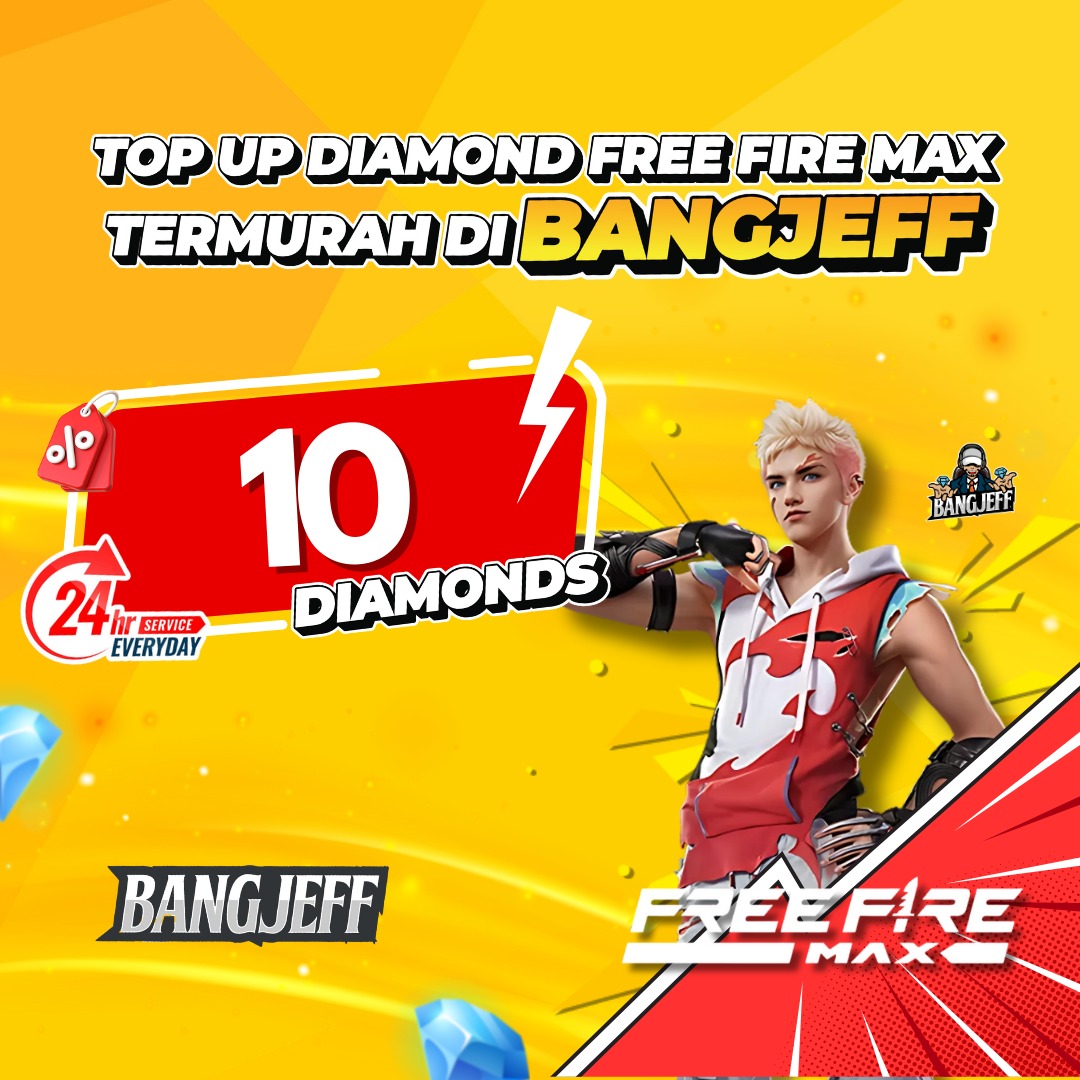 Jual 10 Diamonds Free Fire MAX BANGJEFF | VCGamers