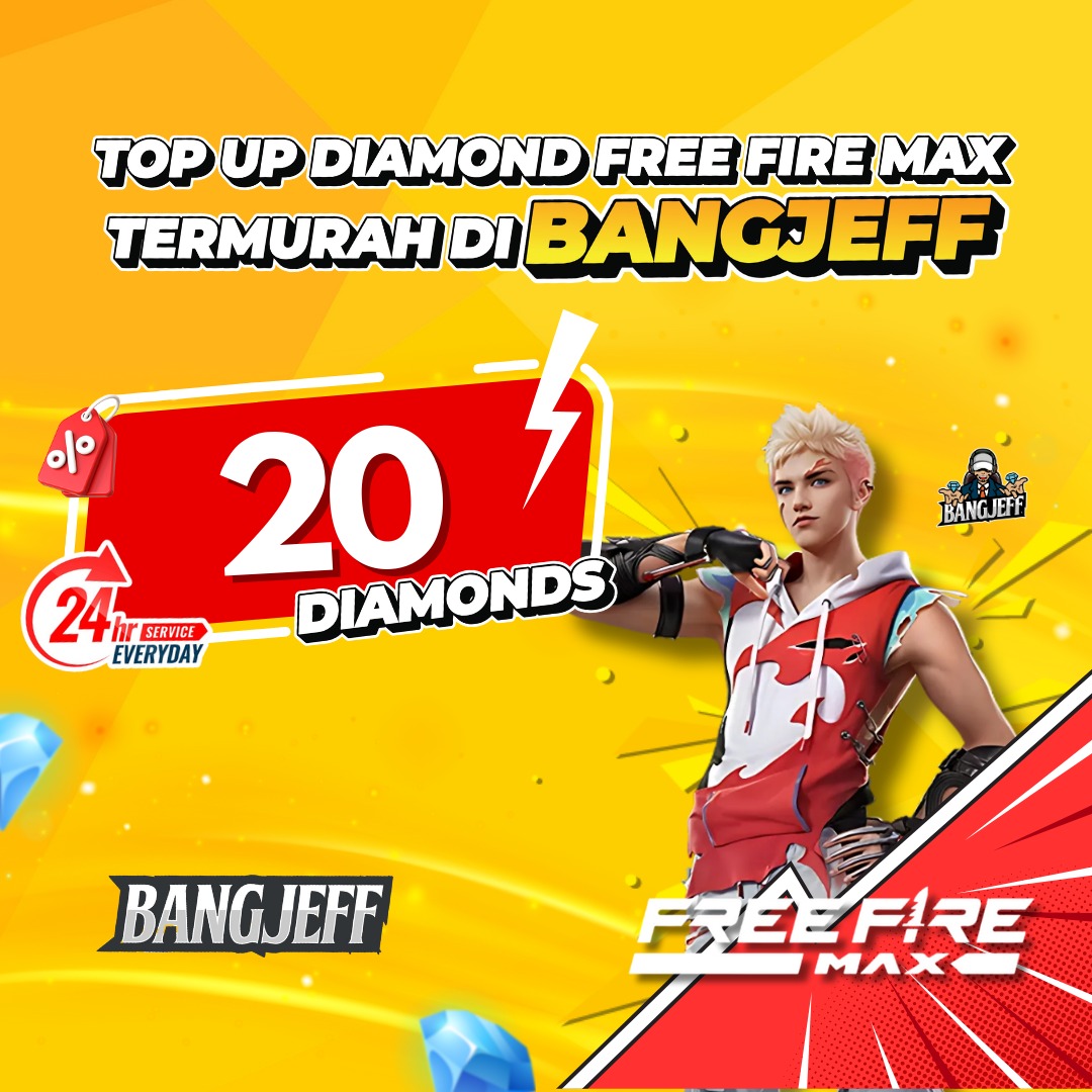 Jual 20 Diamonds Free Fire MAX BANGJEFF | VCGamers