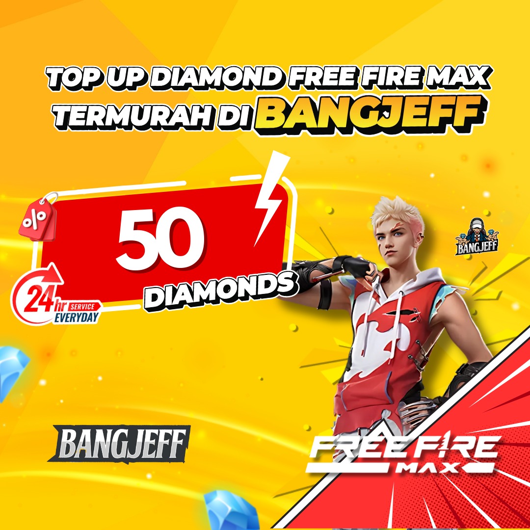 Jual 50 Diamonds Free Fire MAX BANGJEFF | VCGamers