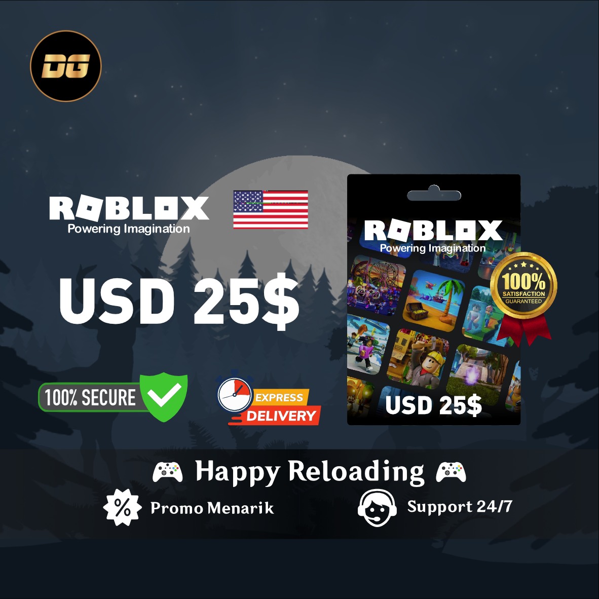 image-Gift Card Roblox USD $25