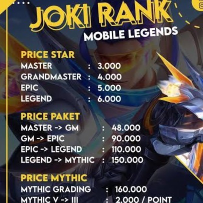 Jual Mythic Perbintang Mobile Legends Kion Store88 | VCGamers