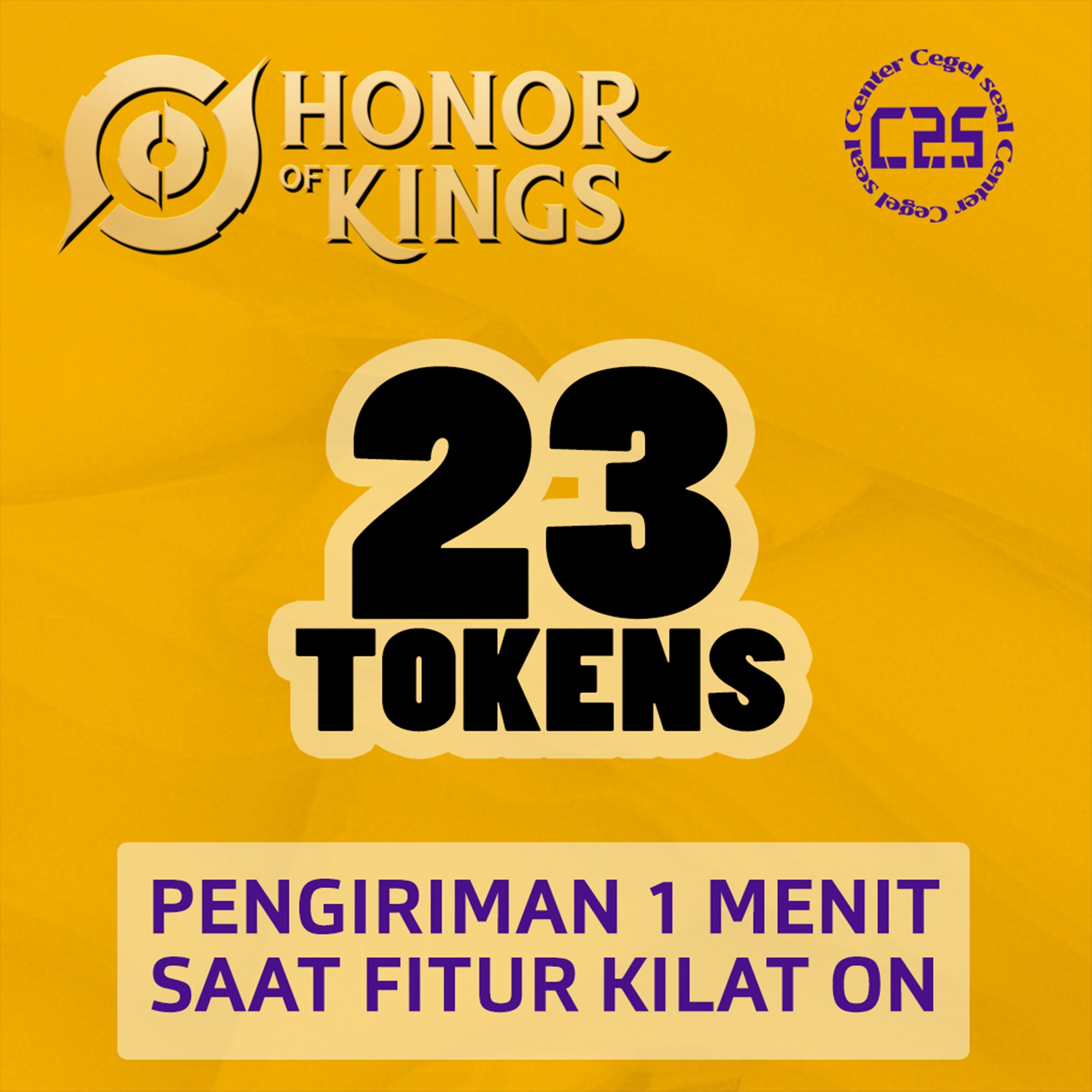 Jual 23 Token Honor Of Kings Center Cegel Seal | VCGamers
