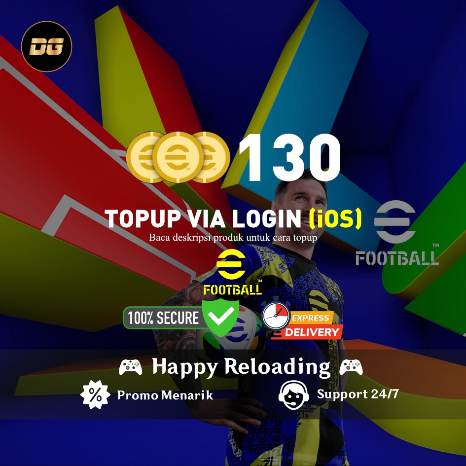 Jual 130 Coin (iOS Via Login) eFootball Mobile degamingstore | VCGamers