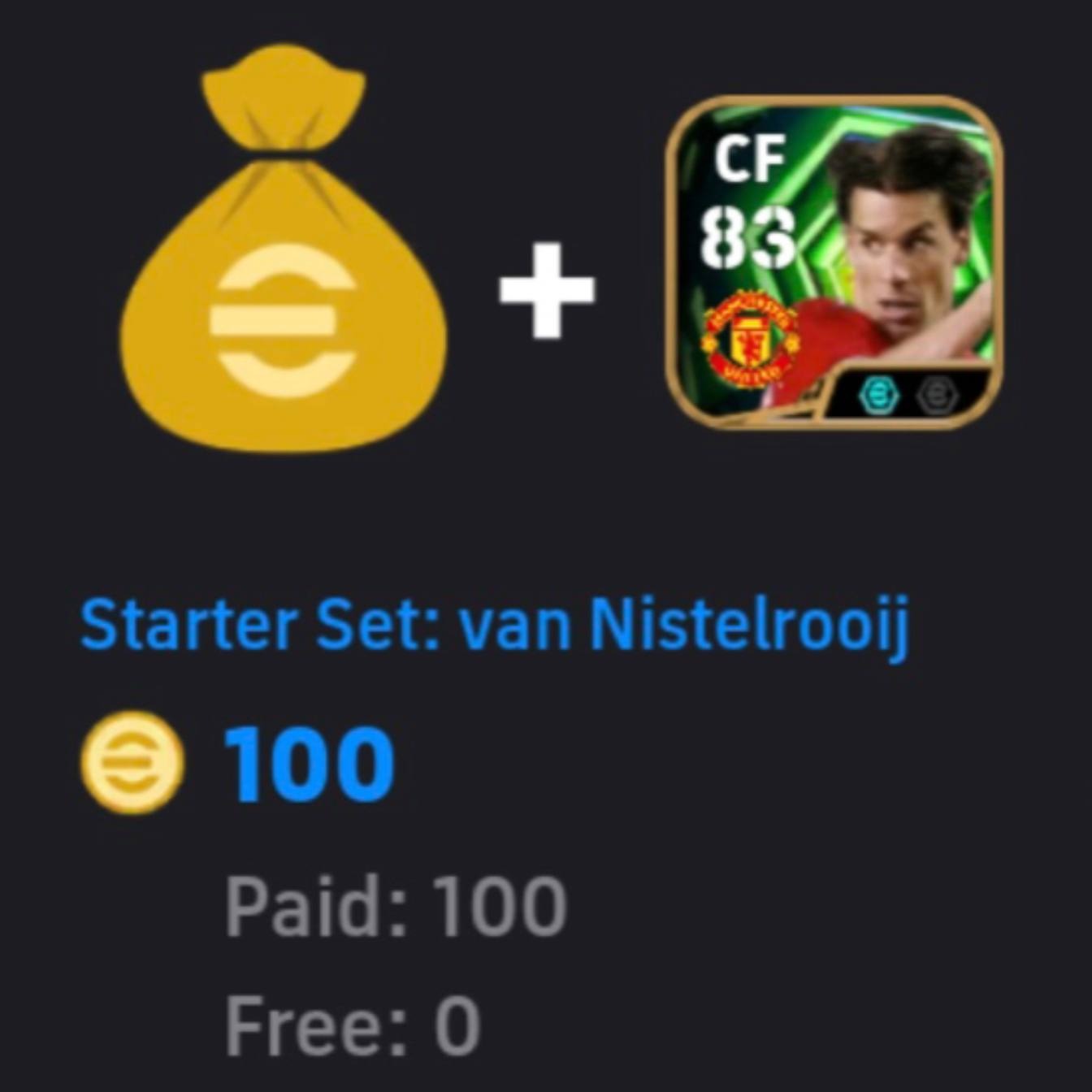 Jual PACK NISTELROOY eFootball Mobile ELVIJI | VCGamers