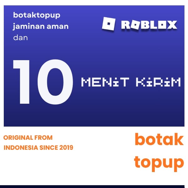Jual 80 Robux (Via Login) Roblox Botaktopup | VCGamers