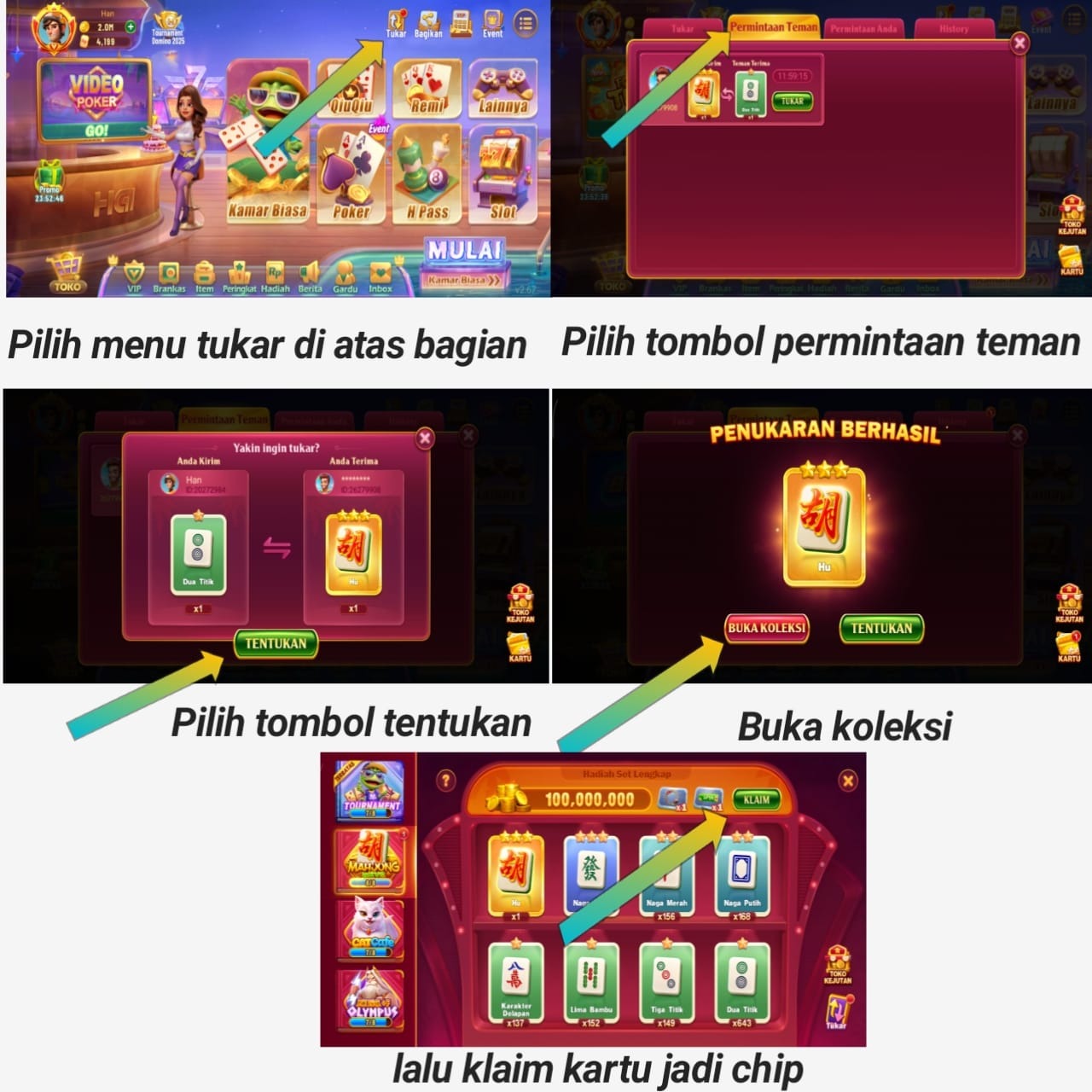 Jual Tukar Kartu Hu (100M) Higgs Games Island (Tukar Kartu) Angded store | VCGamers