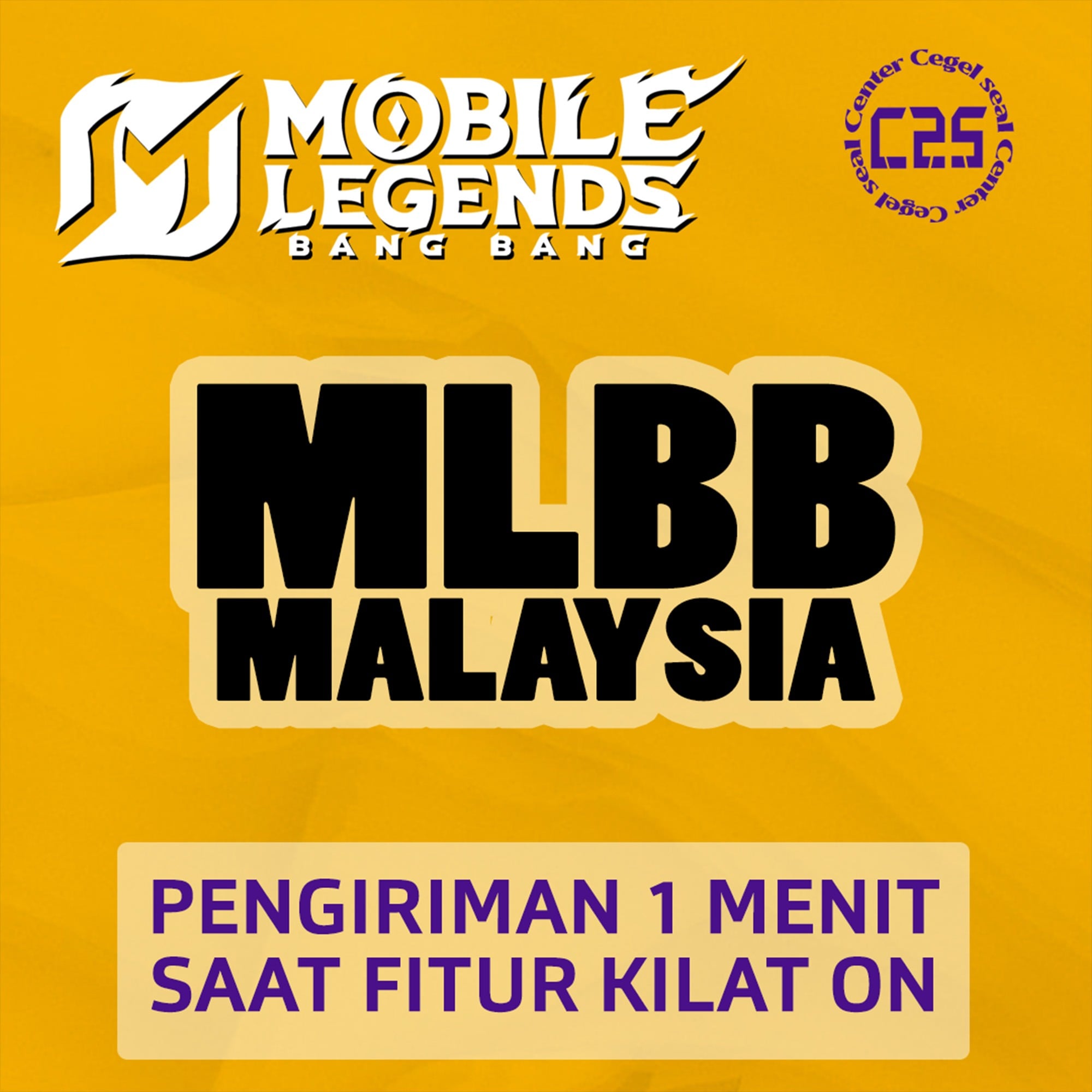 Jual 1.145 (Malaysia) Mobile Legends Center Cegel Seal | VCGamers