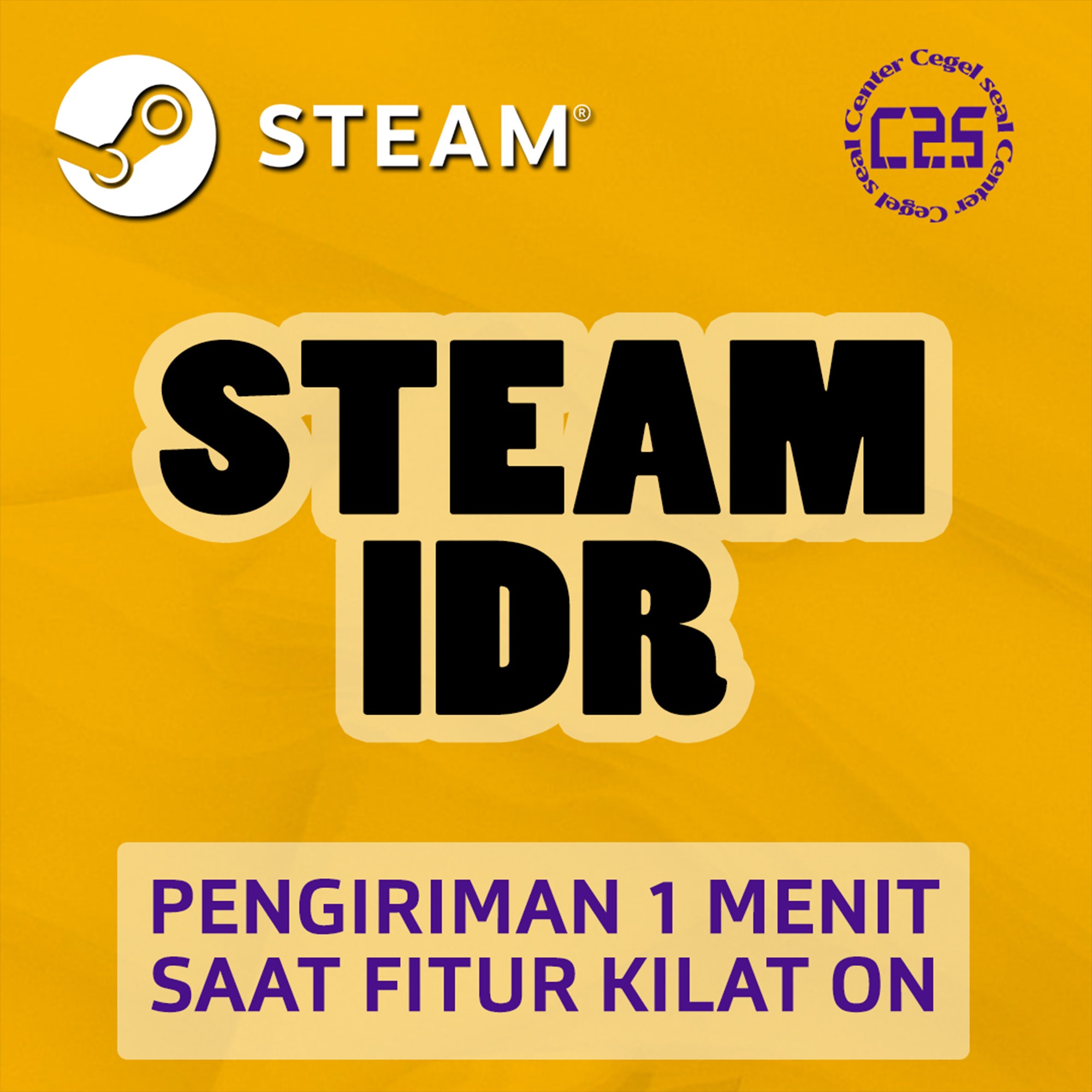 Jual IDR 10.000 Steam Center Cegel Seal | VCGamers