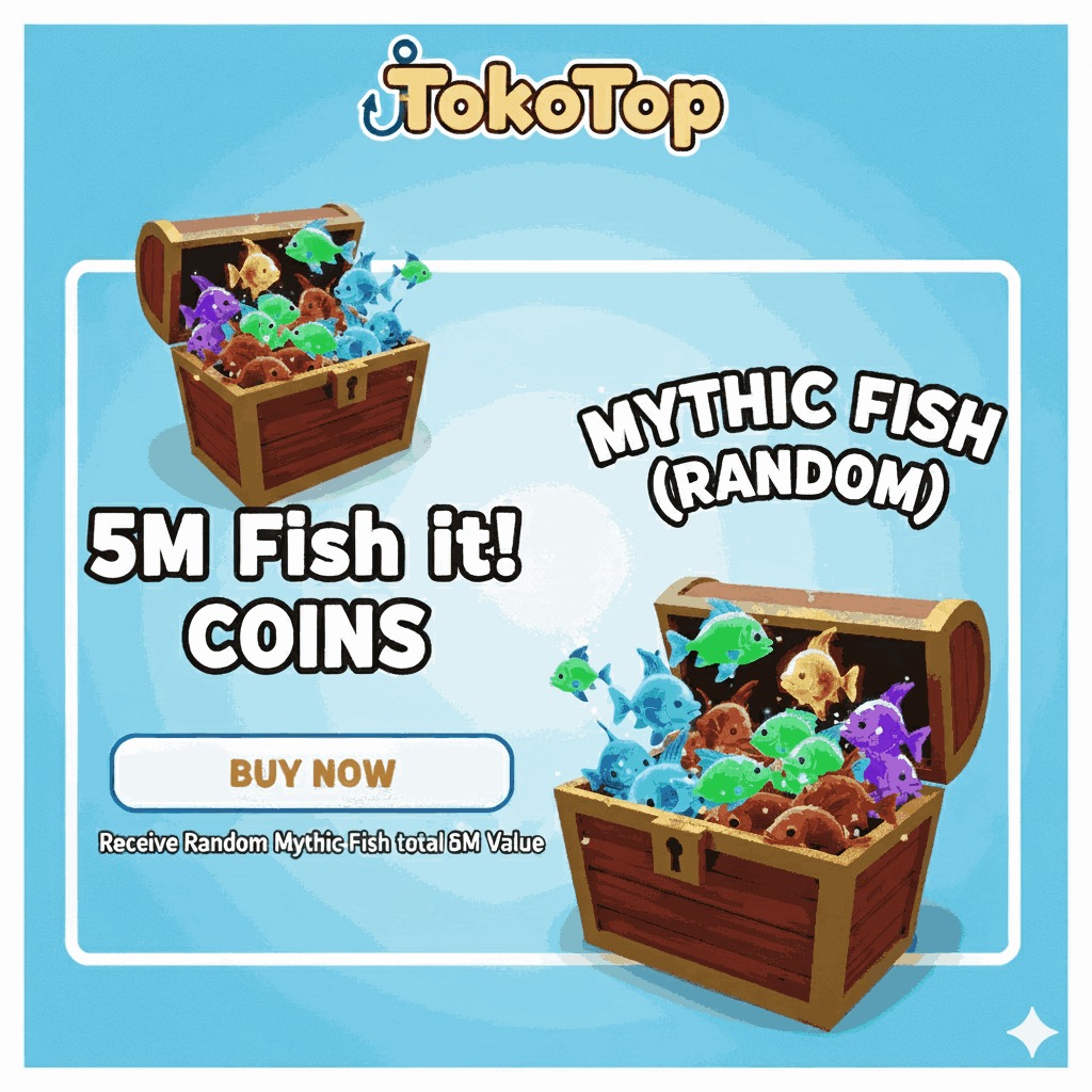 Jual 5M Coins (Fish It!) Fish It! - Roblox TokoTop | VCGamers
