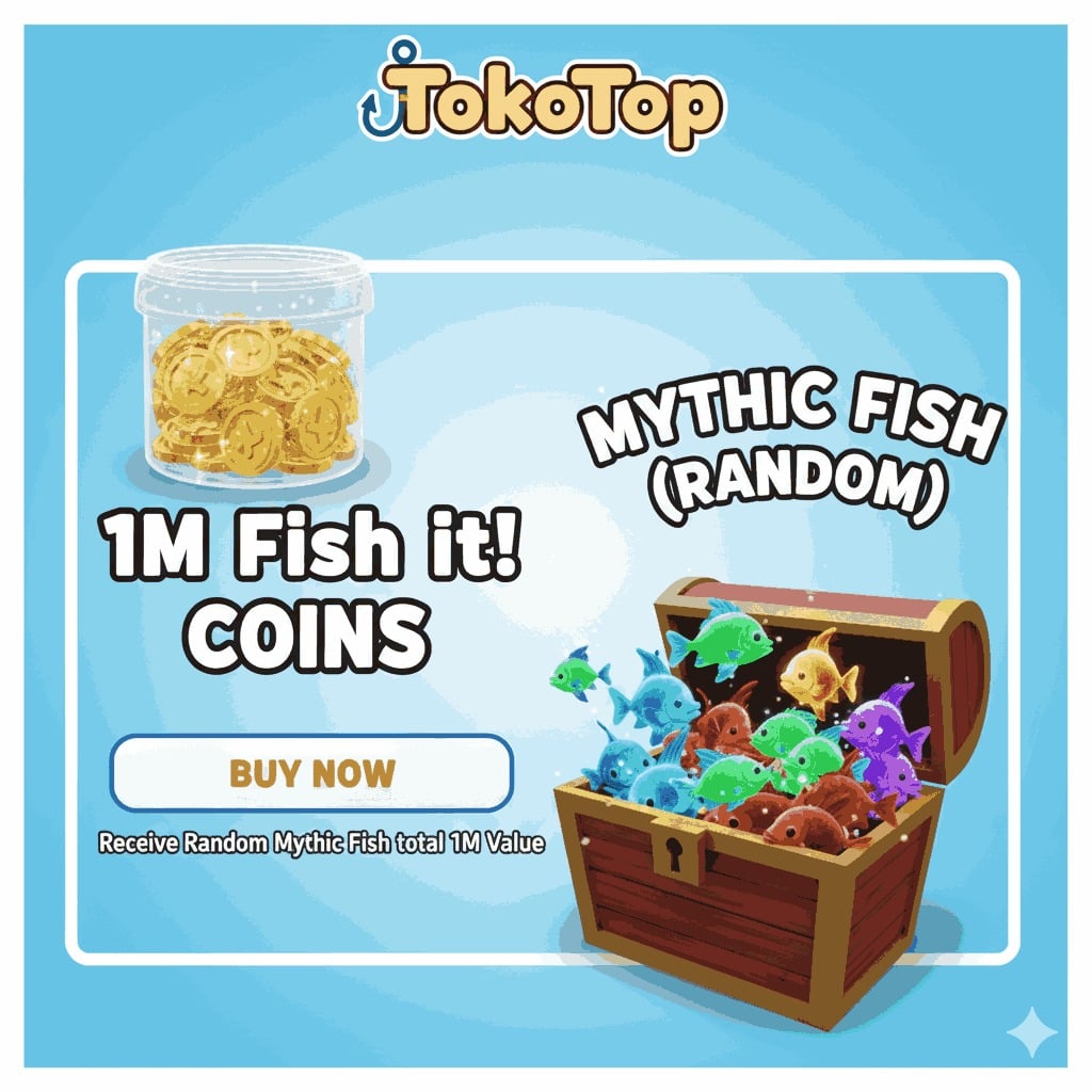 Jual 1M Coins (Fish It!) Fish It! - Roblox TokoTop | VCGamers