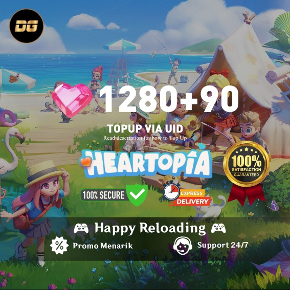 Jual 1.280 + 90 Heart Diamonds Heartopia degamingstore | VCGamers