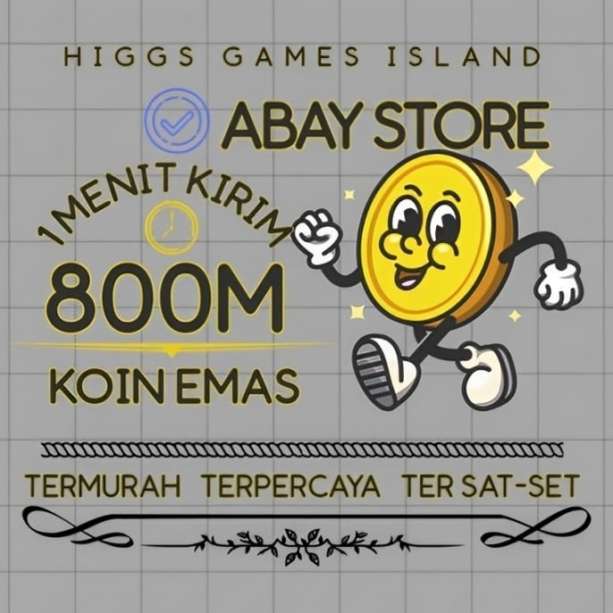 Jual 800M Koin Emas MD Higgs Games Island ABAY STOREE | VCGamers