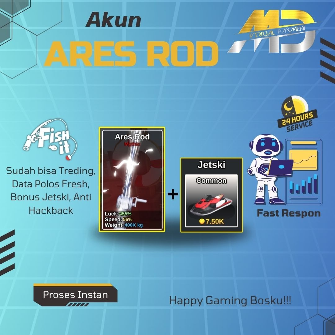 Jual Akun Fish it | Ares Rod Fish It! - Roblox MDV Payment | VCGamers