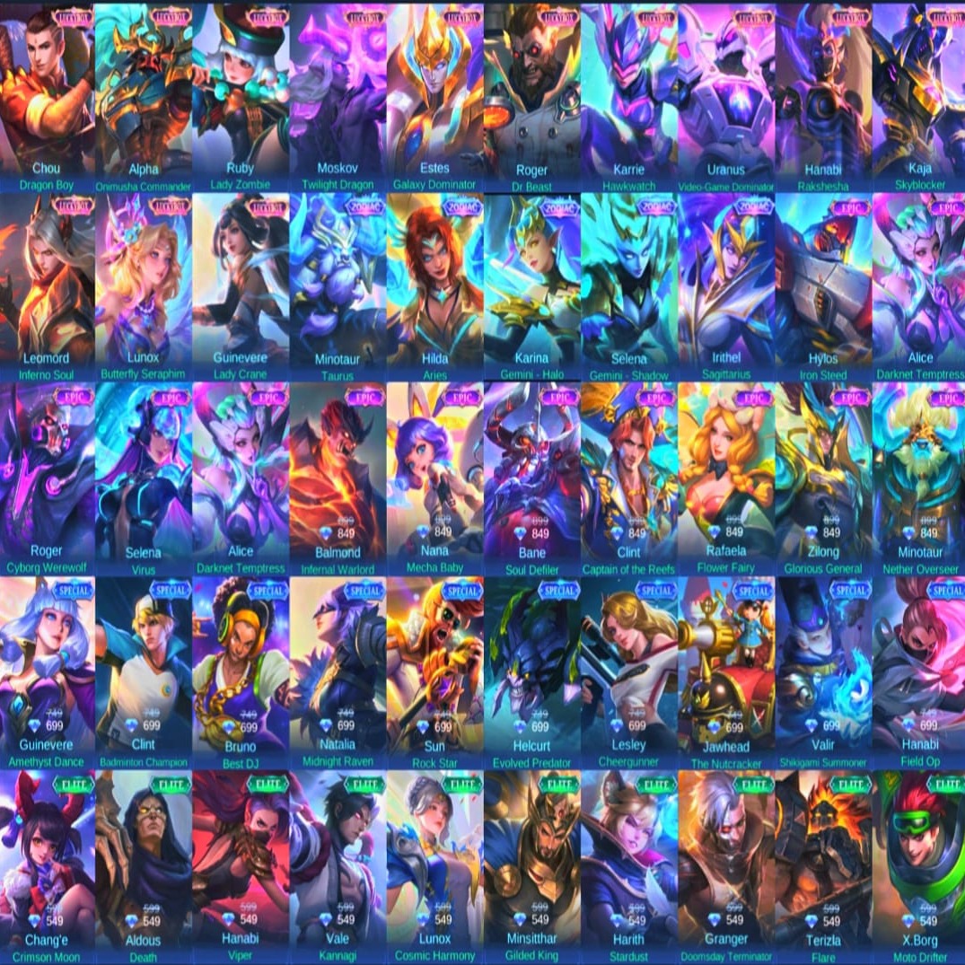 Jual Akun ML Skin 110+ Mobile Legends Fanny Aspirant Store | VCGamers