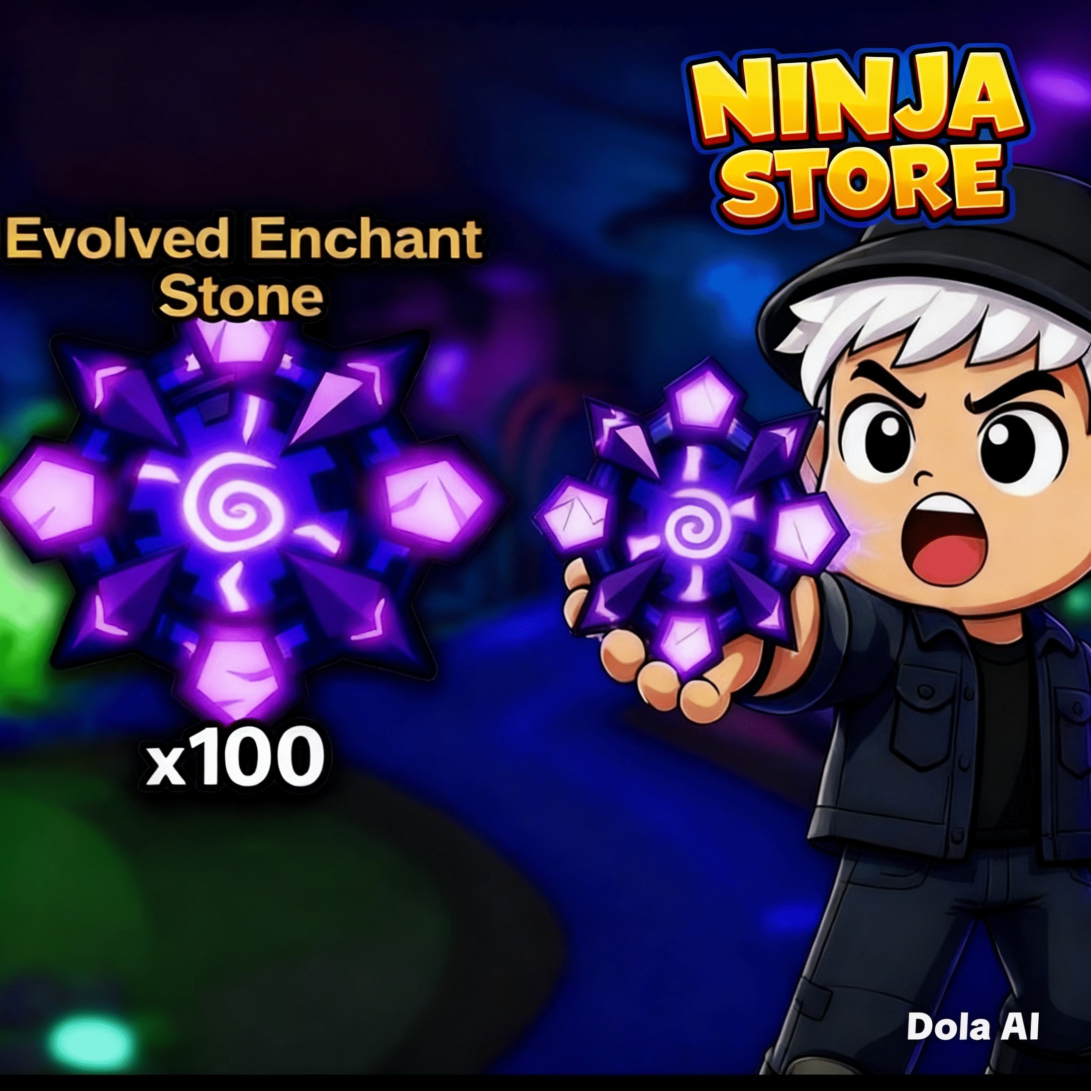Jual 50 Evolved Enchant Stone Fish It! - Roblox NINJA STORE  | VCGamers