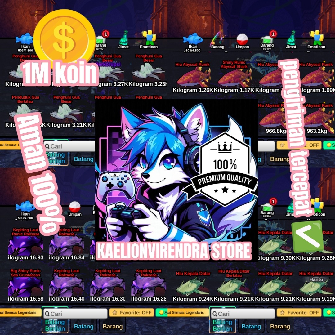 Jual 1M Coins (Fish It!) Fish It! - Roblox kaelionvirendraStore | VCGamers