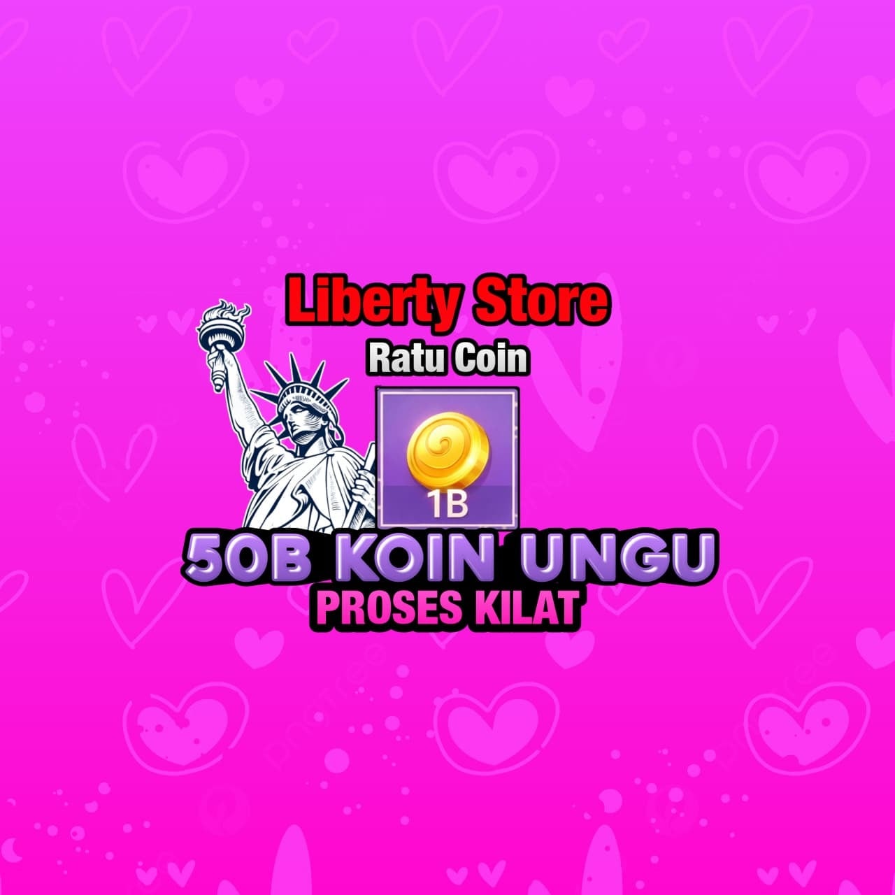 Jual 50B Koin Emas MD Higgs Games Island Liberty Store  | VCGamers