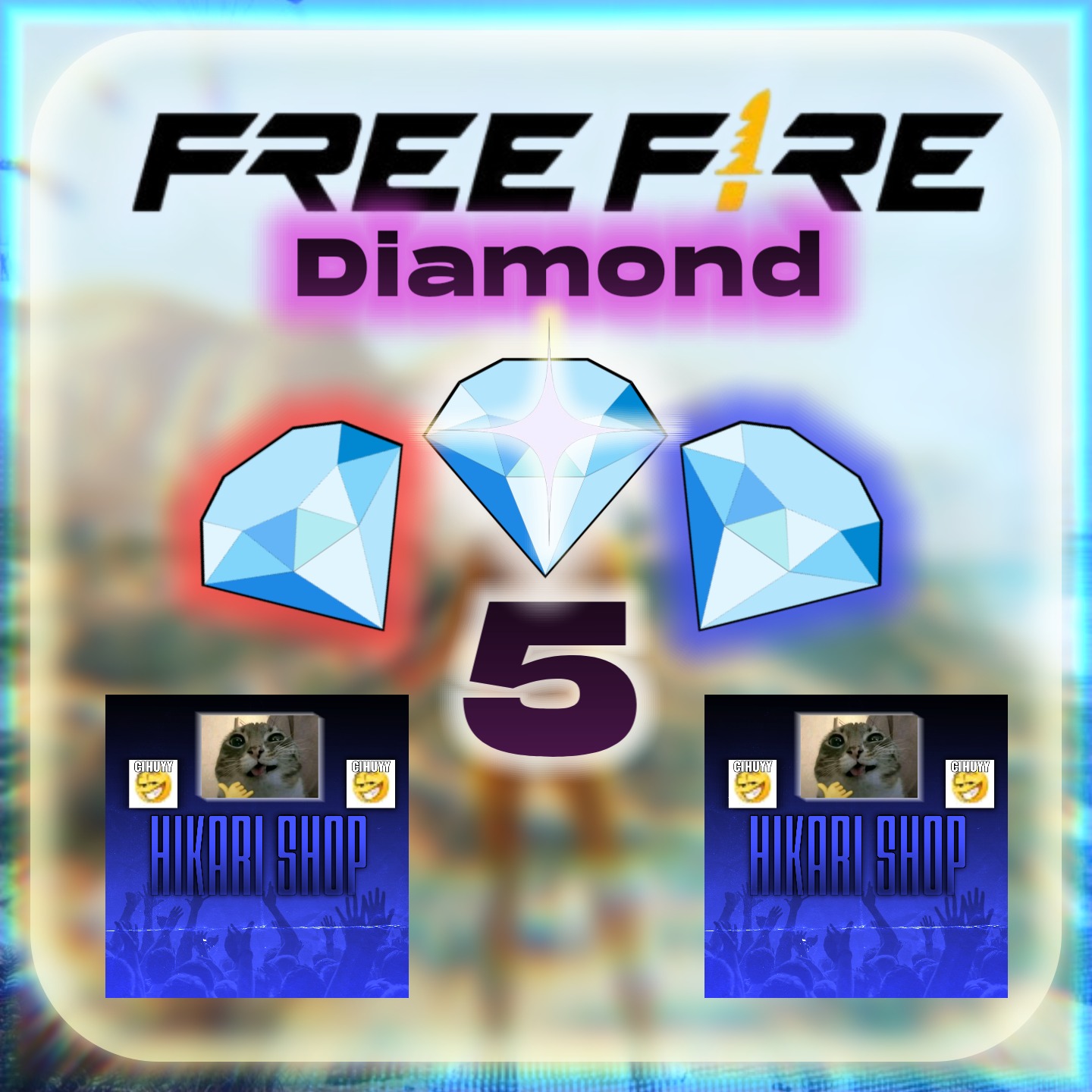 Jual 5 Diamonds Free Fire MAX HIKARI FIRE 00 | VCGamers