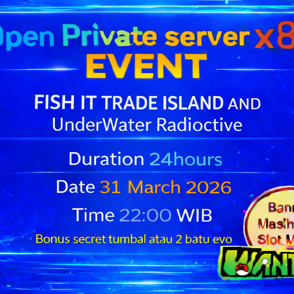 Jual PT PT Server Boost X8 (24 Jam) Fish It! - Roblox Wantau | VCGamers