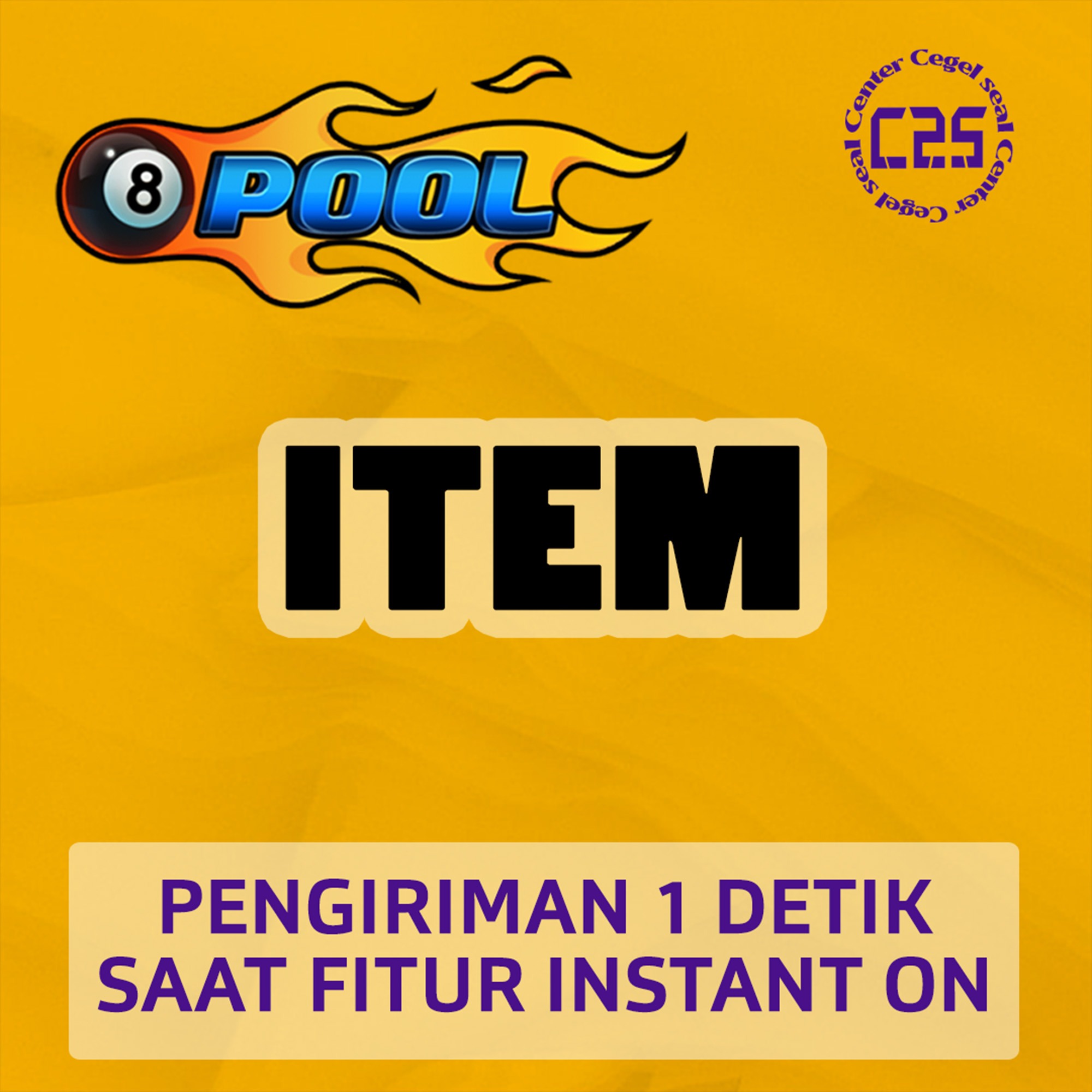 Jual Golden Spin 8 Ball Pool Center Cegel Seal | VCGamers