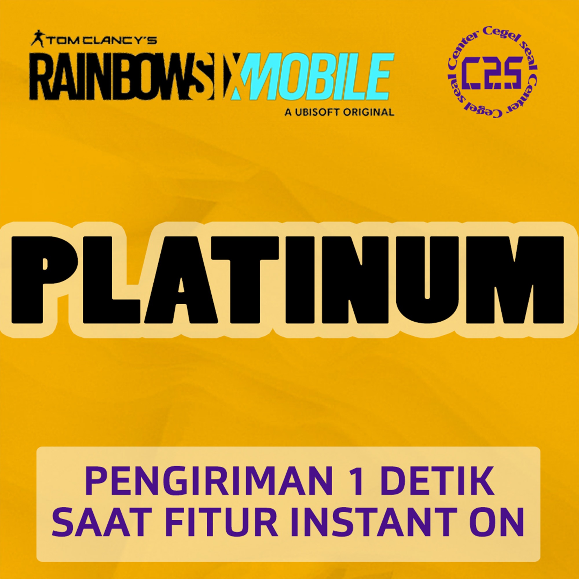Jual 50 Platinum Rainbow Six Mobile Center Cegel Seal | VCGamers