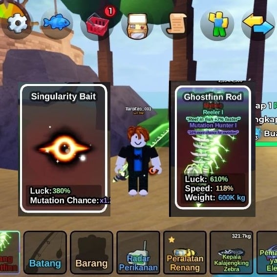 Jual Akun Fish IT! Ghostfinn Rod + Singularity Bait Fish It! - Roblox Ambun | VCGamers
